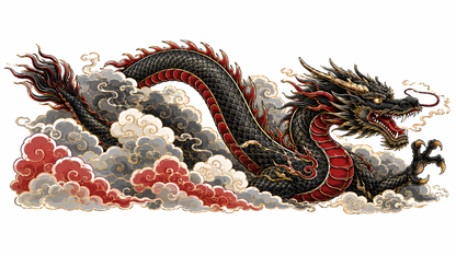 Black and Gold Dragon Cloud Livery Decal Kit