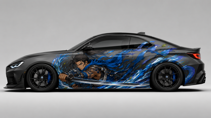 Blue Wind Samurai Warrior Livery Decal – Anime Inspired