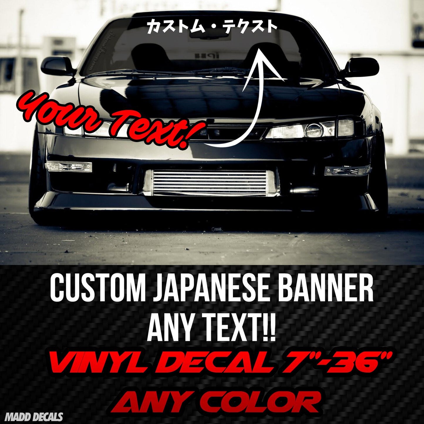 Custom Windshield Banner Decal / Sunstrip Decals